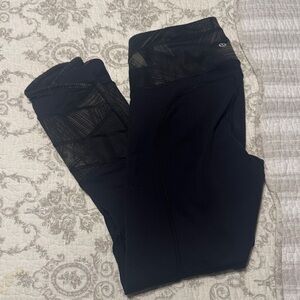 lululemon athletica Black and Olive Leggings